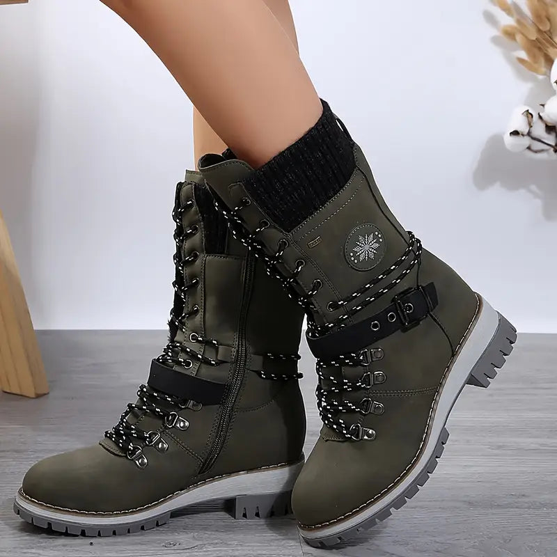 Bottes d’Hiver Mi-Mollet – Confort & Style Parfait