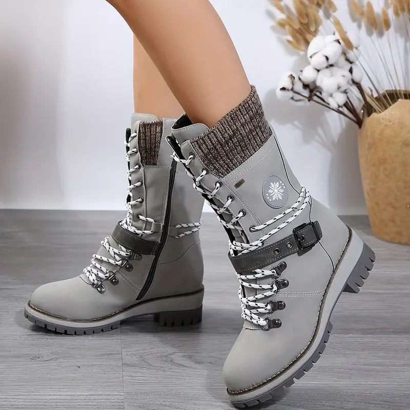 Bottes d’Hiver Mi-Mollet – Confort & Style Parfait